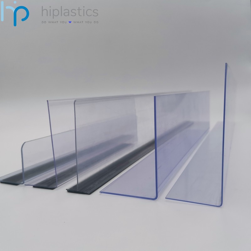 Hiplastics HYR10007 PET PVC Pliage à chaud Séparateur en L transparent pour étagères缩略图