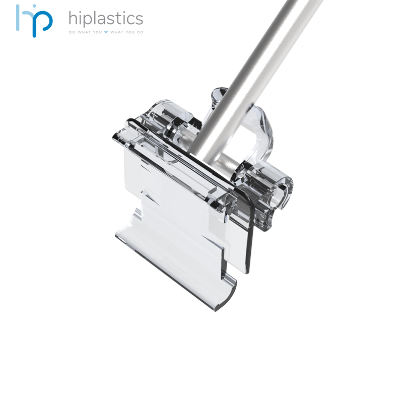 Hiplastics APEHP17 Plastics ESL Solutions for Hanshow Labels Single Label Holder for Wire and Hook缩略图