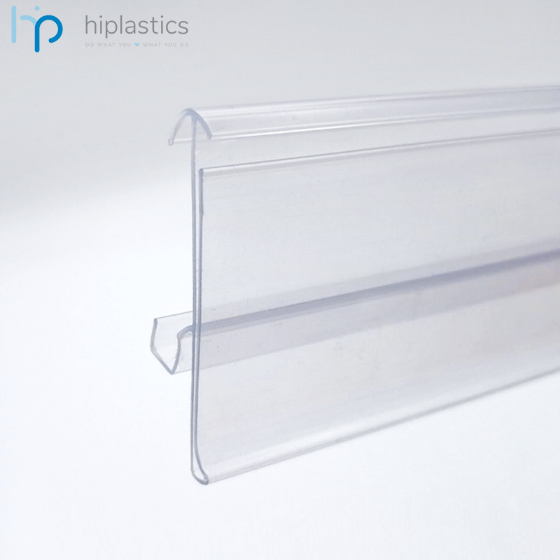 Hiplastics TE39 Porte-étiquette en plastique transparent pour supermarché缩略图